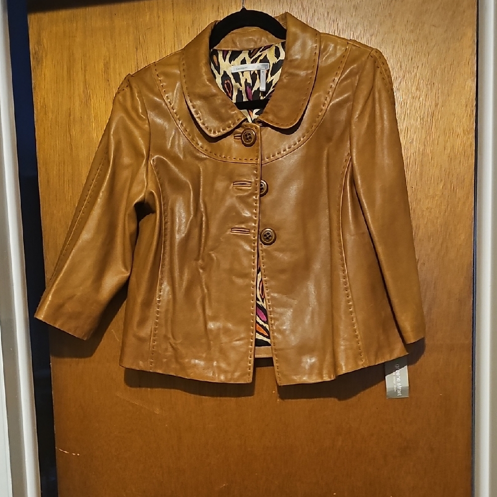 Classiques Entier Camel Leather Jacket